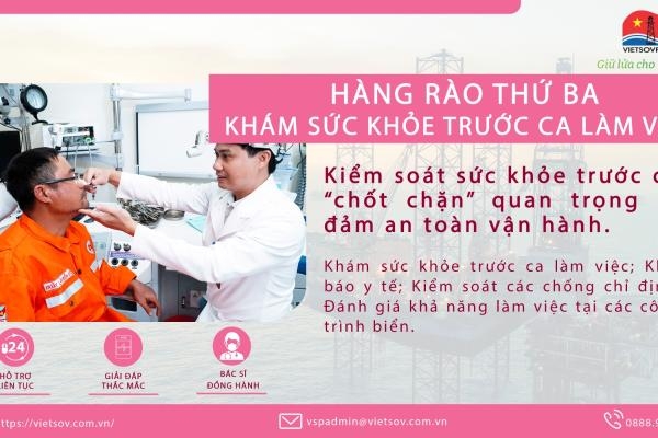 HÀNG RÀO THỨ BA: CHỐT CHẶN SỨC KHỎE TRƯỚC MỖI CHUYẾN RA BIỂN