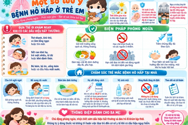 Một Số Lưu Ý Bệnh Hô Hấp Ở Trẻ Nhỏ